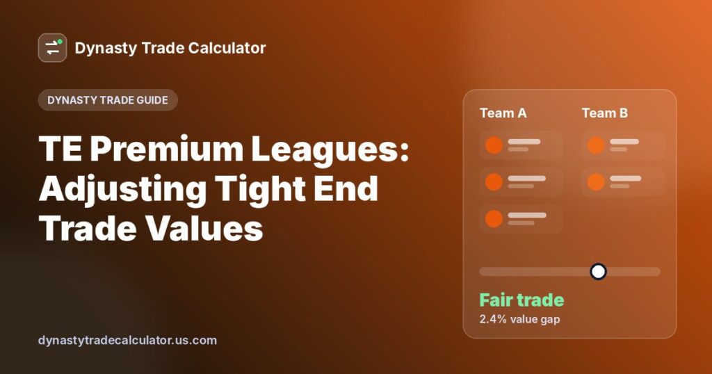 TE Premium Leagues: Adjusting Tight End Trade Values